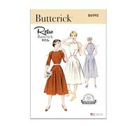 BUTTERICK Paper Pattern B6992D5 Patron de robe avec manches pour femme Variations D5 (36-36-38-40)