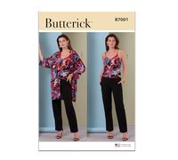 BUTTERICK Paper Pattern B7001U5 Patron de veste, caraco et pantalon pour femme Taille 44/46/48/50/52