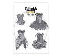 Butterick Patron 6338, Costumes pour Femme, Tailles 42-50, Tulle, Multicolore, E5 (42-44-46-48-50)