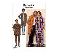 Butterick Patron 6534 XM, Manteau, Tunique et Pantalon, Tailles S-L, Mouchoir, Multicolore, 17 x 0,5 x 22 cm