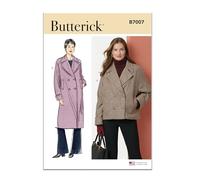 Butterick Patron de couture B7007K5 Veste et manteau pour femme K5 (36-38-40-42-44)
