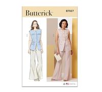 BUTTERICK Patron de couture B7027K5 Gilet et pantalon pour femme K5 (36-38-40-42-44)