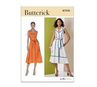 Butterick Patron de couture B7038U5 Robe et ceinture à nouer U5 (44-46-48-50-52)
