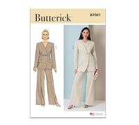Butterick Patron de couture pour veste femme avec ceinture et pantalon B7081