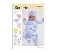 Butterick Patron de couture pour vêtements de sport pour bébé, multicolore, 2 pièces
