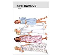 Butterick Patrons de Nuisettes (B6838) - pour Femmes - XS, S et M - Blanc