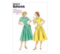 Butterick Patterns 6055A5 Patrons de Robes et Ceintures pour Femme Taille 36-42