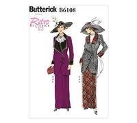 Butterick Patterns 6108 Tailles 6/8/10 Format A5 Patron de Couture Veste et Jupe à Bretelles