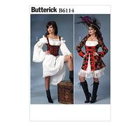 Butterick Patrons de costumes 6114 E5 Femme Blanc cassé Tailles 42 à 44