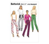 Butterick Patterns 6137 Tailles 6/8/10 Format A5 Patron de Couture Pantalon pour Femme