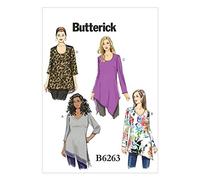 Butterick Patterns 6263 KK Tailles 26 W/28/30 W/32 W Tunique pour Femme