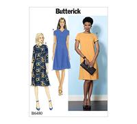 Butterick Patterns 6480 A5 Patron de Couture Robes pour Femme, Multicolore, Tailles 6-14