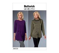 Butterick Patterns 6520 F5, Haut pour Femme, Tailles 16-24, Soie, Multicolore, 17 x 0.5 x 22 cm