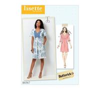 Butterick Patterns 6567 E5 Tailles 14-22 Robes, Soie, Multicolore, 17 x 0.5 x 22 cm