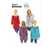 Butterick Patterns B5861 Patron de Tunique pour Femme Blanc Tailles 36 à 44