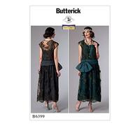 Butterick Patterns Butterick Motif 6399 E5 Patrons de Fantaisie, Multicolore, Tailles 14-22