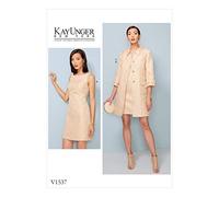 Butterick Vogue Patterns Veste et Robe pour Femme Multicolore 20 x 0,5 x 25 cm