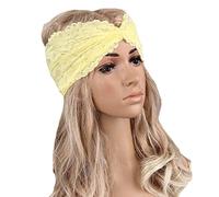 Butterme Femme élégante Dentelle rétro Turban Twist noué Head Wrap Bandeau Bandeau pour cheveux Sport Yoga Dentelle Wrap