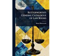 Butterworth's General Catalogue of Law Books
