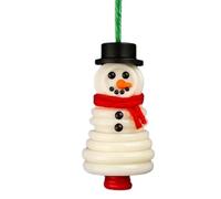 Buttes bricolage Kit d'ornement bonhomme neige | Christmas Button Art Craft Supplies | Buttes d'activités Noël Ornements fabrication création | Pendentif bouton empilé pour décorations d'arbres Noël