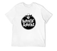 Butthole Surfers Men T Shirt Metal Punk Rock Big Black Killdozer Band Graphic Tee T-Shirt White3XL