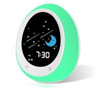 BUTTING Réveil pour enfants, réveil d'entraînement au sommeil avec soleil et lune, machine sonore, veilleuse, réveil pour enfants