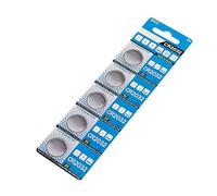 Button Battery Pack - 5X Small Round 3V Coin Cells | Long Lasting Tiny Batteries, Compact Power Source for Remote Controls, Portable Electronic Devices, Wireless Headsets, Household Accessories