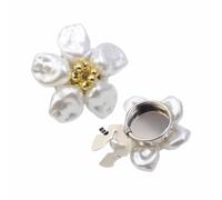 Button Buckle - Button Jewelry Clip, Boutons de bijoux, Pearl Flower Craft Links, Clips de boutons décoratifs, pour Blouses Clothes Dress Shirts Casual Wear Attire Formal, Casual Wear Buttonss Charm