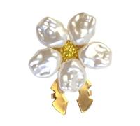 Button Covers - Alloy Material, Faux Pearl Cufflinks, Elegant Flower Design | Alloy Button Buckle, Shirt Accessories For Ladies, Home, Office, Business, Travel, Indoor, Outdoor, Blouses