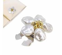 Button Covers for Women Blouses | Pearl Flower Embellisshments Cuff Links - Decoratives Buttons - for Formal Blouses Clothes Dress Shirts Casual Wear Attires