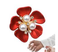 Button Covers for Women,Floral Pearl DIY Decorative Fancy Accessories,Crystal Button Covers,Elegant Floral Design,for Clothing Dress Sewing DIY Craft