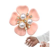 Button Covers for Women,Floral Pearl DIY Decorative Fancy Accessories,Crystal Button Covers,Elegant Floral Design,for Clothing Dress Sewing DIY Craft