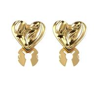 Button Covers - Lot de 2 brochettes décoratives en forme de cœur, pour jeans, chemises, robes, jeans
