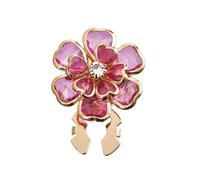 Button Covers - Sparkly Floral Fasteners, Rhinestone Alloy Pins, Rhinestone Flower Cufflinks | Button Covers For Women Blouses Use For Blouses Suit Crafts Sewing Business Daily Party Wedding Work