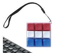 Button Fidget, Handheld Stress Relief Device, Tactile Toy with Click Mechanism, 6x6x3cm Ergonomic Reduction Controller Pad, Desk Focus Gadget with Modern Design, Calming Tool for Adult