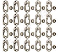 Button Fix Lot de 20 supports de fixation en métal de type 1 avec ressort de retenue en acier inoxydable pour panneaux ignifuges, intérieurs marins, vibrations et chocs