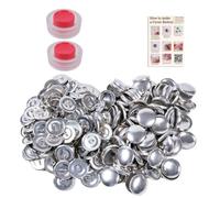 Button Making Kit, Round Aluminum Sewing Accessories With Compact Design | Smooth Aluminum Pieces Easy Craft Assembly Compact Size Creative Sewing Supply Supports Clothing Repairs DIY Projects Handmad