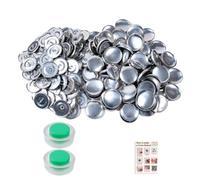 Button Making Kit, Round Aluminum Sewing Accessories With Compact Design | Smooth Aluminum Pieces Easy Craft Assembly Compact Size Creative Sewing Supply Supports Clothing Repairs DIY Projects Handmad