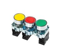 Button switch self reset XB2 small mushroom head emergency stop 22mm knob key start inching power on XB2-BA31 XB2-BA42 NWPNLXEA(Three position knob)