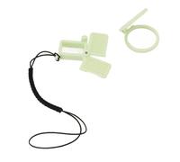 Buttoncap de Déclencheur de la Caméra avec Corde Anti-Perte et Contrôleur de Compensation D'exposition, Boutons Anti-Mistouch Boutons de Accessoires de Caméra pour Large 400 (Black) (Vert Clair)