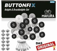 BUTTONFIX Boutons Set Boutons-pression Bouton en laiton pour la couture Vêtements en cuir Vestes