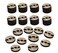 Buttons for Hats, 50pcs Wooden Holders, Knitted Hat Making Fastener Tool for Secure Ball Attachment, DIY Craft & Sewing Projects
