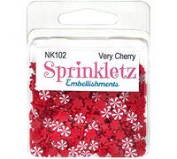 BUTTONS GALORE, INC Sprinklets EMBLLSMNT Cerise, taille unique