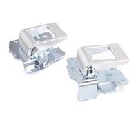 BUTUFYTR Kit poignée porte Pour L&and Pour Rover Pour Defender 90 110 130 2004-2018 Couvercle Poignée Porte Intérieure Voiture Alliage D'aluminium Argenté(Silver 2-pcs)