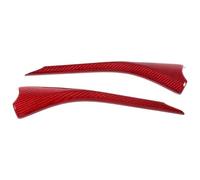 BUTUFYTR Recouvrement Décorative Couverture pour Corvette C8 pour Stingray Z51 Z06 2020-2023 Décoration Couverture Fibre Carbone Véritable(Rouge)