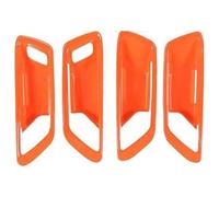 BUTUFYTR Recouvrement Décorative Couverture pour Maverick 2022 2023 2024 Garniture Protection Cadre Poignée Intérieure Porte Voiture ABS(Orange Texture)