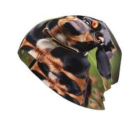 ButxeT Chapeau tricoté Teckel Weiner pour Chiens de Compagnie, Bonnet, écharpe Extensible Amusante, Couvre-Chef Multifonctionnel