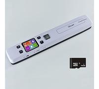 BUTXET Scanner Portable, WiFi intégré, Scanner Photo for Documents, Images, textes en 1050 DPI, numérisation à Plat, Carte SD 16G Incluse, Baguette iScan