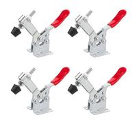 Butyeak Pince à Genouillère Push-Pull, Sauterelle de Serrage, 4 Pièces Dégagement Rapide Basculer La Pince, Pince Horizontale, 27KG