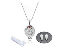 BUUFAN Lot de 3 colliers d'ouverture The Vampire Elena Verveine Verveine Daywalking Katherine Charm Charm Bague Damon pour les fans, zinc, sans pierre précieuse, Zinc, Pas de gemme